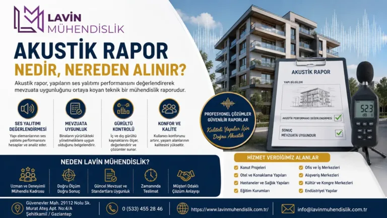 akustik rapor